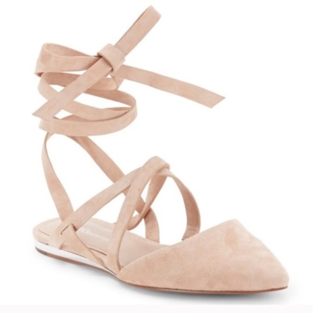 BCBG noel pink flats
